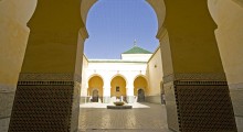 Patio dans le Mausolée de Moulay Ismail Meknès